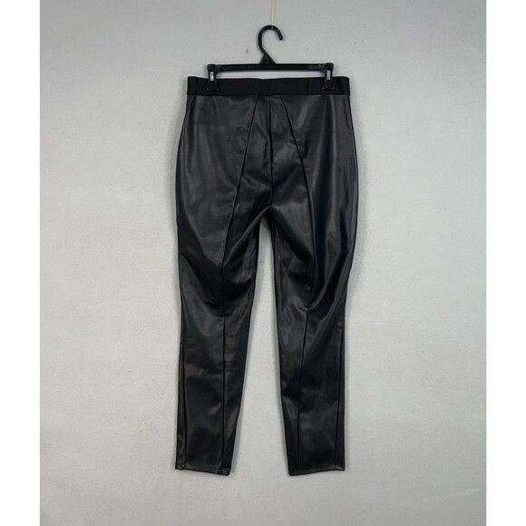 Emerson Fry Pants Womens Large Black Faux Leather Pull On Leggings Made USA - Picture 6 of 16